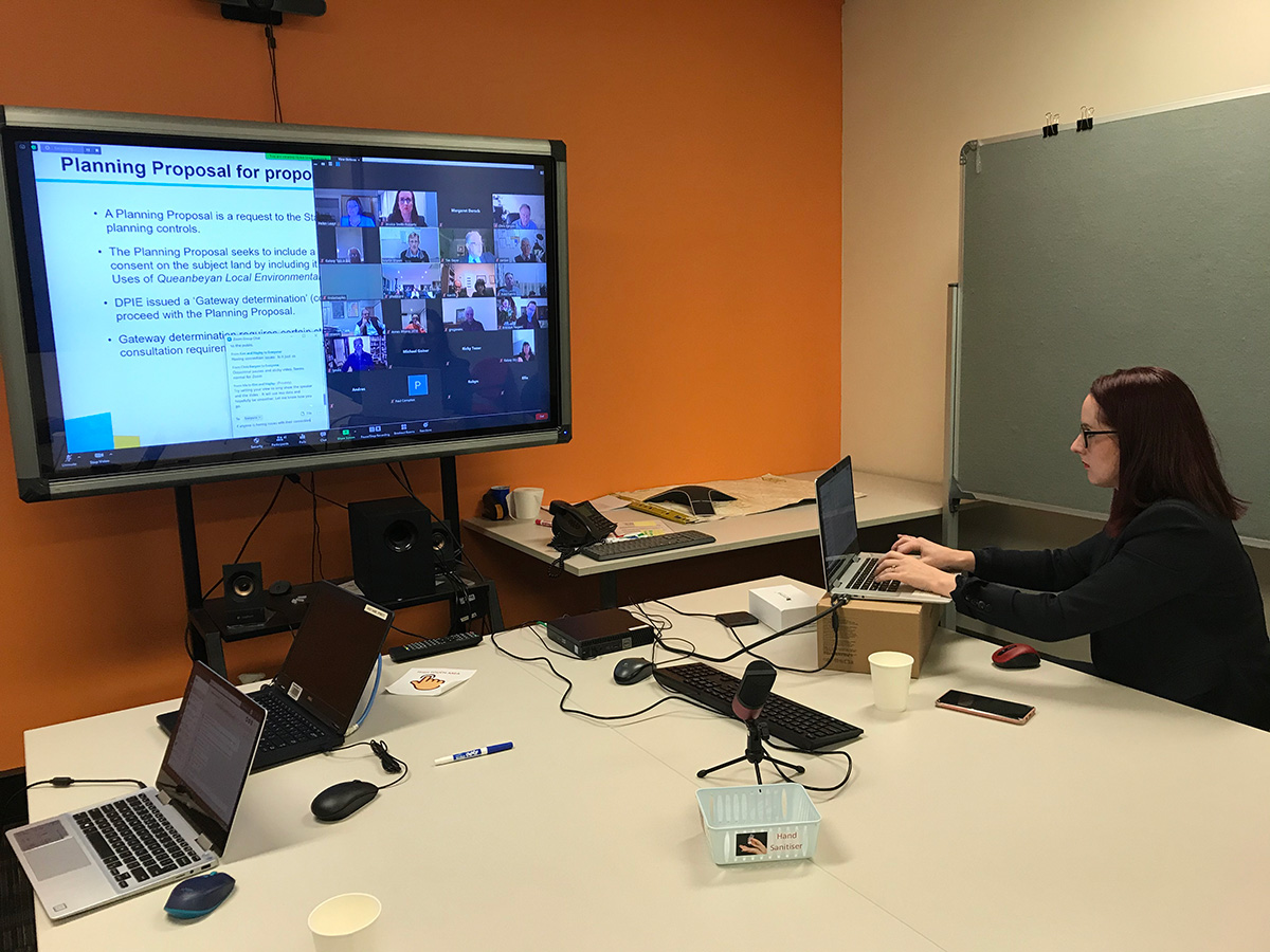 Image of online meeting for planning proposal