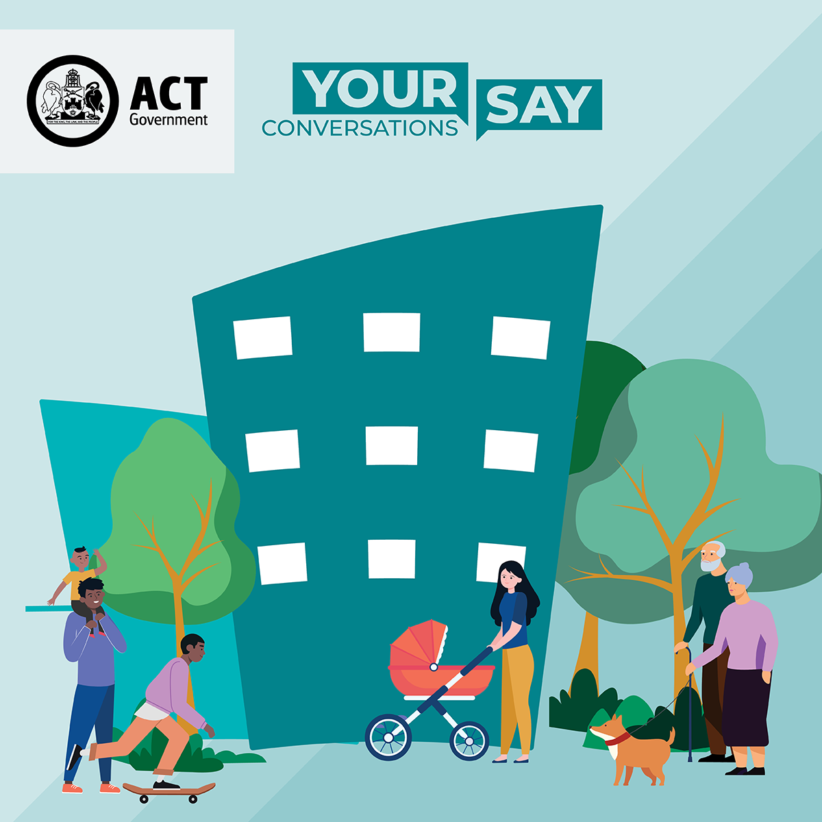Social media tile for ACT Government your say conversations